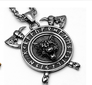 Wolf Head Titanium Steel Pendant Axe Celtic – Jewelry Gift Ideas — 9