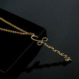 Handmade Vertical Name Signature Letter Necklace – Jewelry Gift Ideas — 5