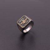 Retro Inlaid Teaching Men's Fashion Retro Ring – Stylish Gifts — 1