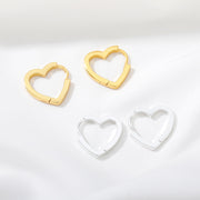 Cross-border Simple Heart Earrings Love – Gifts for Couples — 1