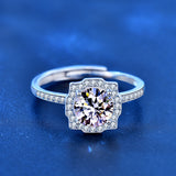Women's 925 Silver 1 Carat Moissanite Ring – Gifts for Her — 5