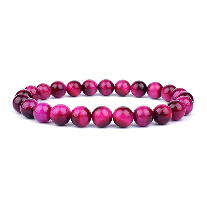 Natural Green Tiger-eye Bracelet Elastic Beaded – Jewelry Gift Ideas — 1