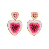 Fashion Multi-layer Love Heart Shape Earrings Women – Stylish Gifts — 4