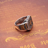 Retro Inlaid Teaching Men's Fashion Retro Ring – Stylish Gifts — 11