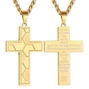 Men's Stainless Steel Lettering Cross Necklace – Jewelry Gift Ideas — 11