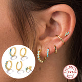 Women's Sterling Silver Stacked Earrings Set – Gifts for Her — 4