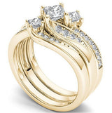Electroplated 18k Gold Rose Gold Diamond Zircon Ring – Practical Gifts — 6