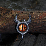 Alloy Horn Devil's Eye Brown Eyes Men's Pendant – Jewelry Gift Ideas — 4