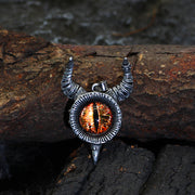 Alloy Horn Devil's Eye Brown Eyes Men's Pendant – Jewelry Gift Ideas — 4