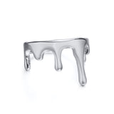 Titanium Steel Ring, Flowing Water Droplets Are – Practical Gifts — 4