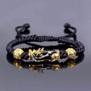 Fashion Black Gold Brave Beaded Bracelet – Stylish Gifts — 10