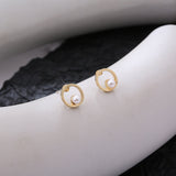 Hollow Diamond Square Stud Earrings – Holiday Gift Ideas — 3