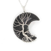 Natural Crystal Moon Pendant – Jewelry Gift Ideas — 3