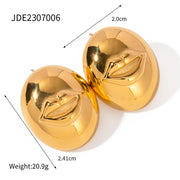 Fashion Lip Shape Ball Stud Earrings High-grade Simple – Stylish Gifts — 5