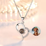 925 Silver Projection Color Photo Heart Necklace – Jewelry Gift Ideas — 5