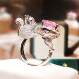 Design Colored Gems Women's Simulation Ring – Gifts for Her — 4