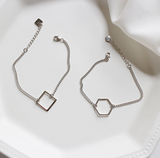Geometric chain bracelet – Jewelry Gift Ideas — 2
