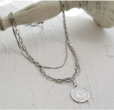 Human Head Coin Necklace Niche Design Sense – Jewelry Gift Ideas — 5