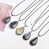 Moonlight Stone Water Droplet Pendant Necklace – Jewelry Gift Ideas — 5