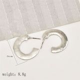 Women Simple Vintage Gold Moon Earrings – Gifts for Her — 4