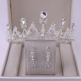 Korean Style Bridal Crown Earring Set – Jewelry Gift Ideas — 15