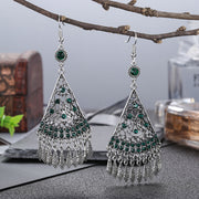 Textured Fan-Shaped Multilayer Earrings Chinese Style – Stylish Gifts — 5
