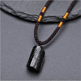 Natural Crystal Black Tourmaline Rough Pendant – Jewelry Gift Ideas — 4