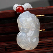 High Ice Chalcedony Guanyin Peace Buckle Agate – Jewelry Gift Ideas — 10