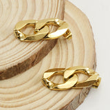 Irregular Plating 18K Gold Titanium Steel Earrings – Meaningful Gifts — 1