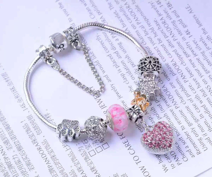 Love Pendant Pink Simple Fashion Bracelet – Jewelry Gift Ideas — 1