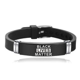 Personalized Stainless Steel Silicone Bracelet – Jewelry Gift Ideas — 3