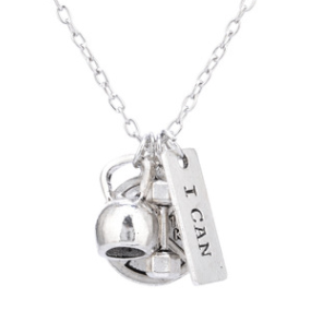 Sports Belief Power Dumbbell Barbell Pendant – Jewelry Gift Ideas — 1