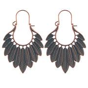 Hawaii palm leaf leaves earrings – Thoughtful Gifts — 6