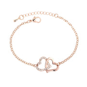 Simple Two Heart Bracelet In Europe And America – Jewelry Gift Ideas — 5