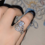 Vintage Colored Gemstone Pear Drop Ring – Surprise Gifts — 6