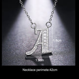 Fashion Temperament 26 Letter Zircon Necklace – Jewelry Gift Ideas — 12