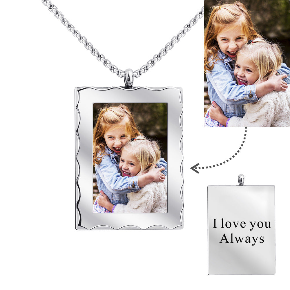 Personalized Gift Customized Photo Frame Necklace – Jewelry Gift Ideas — 1