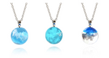 Moon resin pendant clavicle necklace – Jewelry Gift Ideas — 3