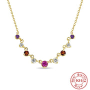 Fashionable S925 Sterling Silver Round Colorful – Jewelry Gift Ideas — 2