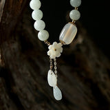 Shell flower jade water drop bracelet – Jewelry Gift Ideas — 5