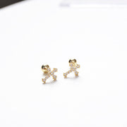 925 sterling silver simple cross stud – Everyday Gifts — 4