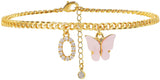 Butterfly Letter Feet Chain Fashion Inlaid Diamond – Stylish Gifts — 11