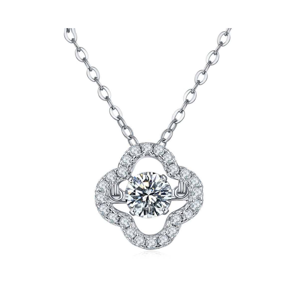 Smart Clover S925 Silver Gold Plated Moissanite – Jewelry Gift Ideas — 1