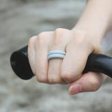 V Groove Beveled Men's Silicone Ring – Gifts for Him — 2
