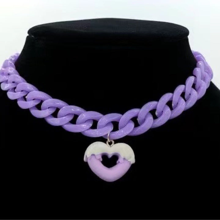 Personalized Versatile Necklace Chain Purple Love – Jewelry Gift Ideas — 1
