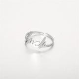 Ladies Fashion Letter Ring Titanium Steel – Stylish Gifts — 3