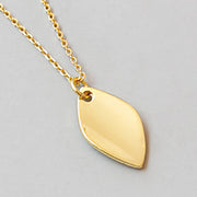 Diamond Curved Pendant Necklace – Jewelry Gift Ideas — 8