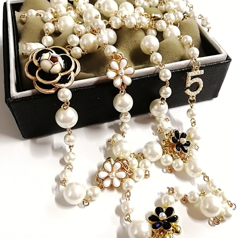 Pearl Necklace Sweater Chain Long – Jewelry Gift Ideas — 1