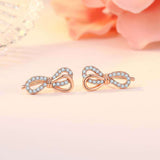 S925 Sterling Silver Earrings New Bow Earrings Sweet – Everyday Gifts — 1
