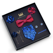 Eight Piece Tie Square Bow Tie Brooch – Jewelry Gift Ideas — 6